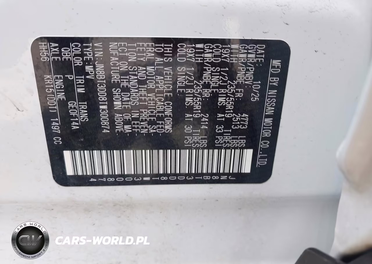 2026 Nissan Rogue Platinum VIN:JN8BT3DD8TW300874 - 9