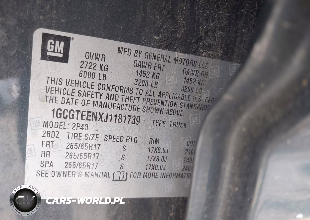 2018 Chevrolet Colorado Zr2 VIN:1GCGTEENXJ1181739 - 9