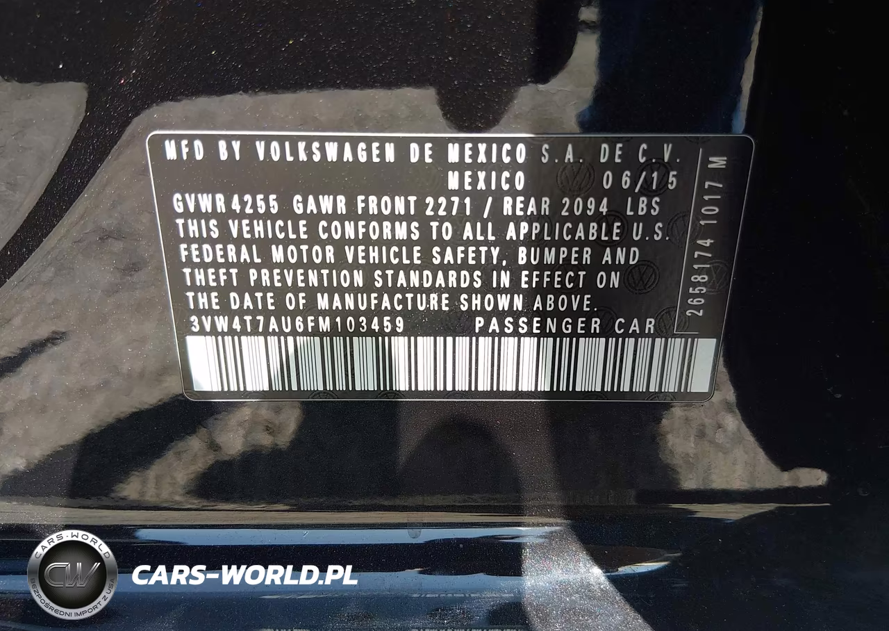 2015 Volkswagen Golf Gti 2.0T Se 4-Door VIN:3VW4T7AU6FM103459 - 9