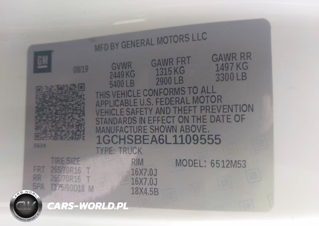 2020 Chevrolet Colorado 2Wd Long Box Wt VIN:1GCHSBEA6L1109555 - 9