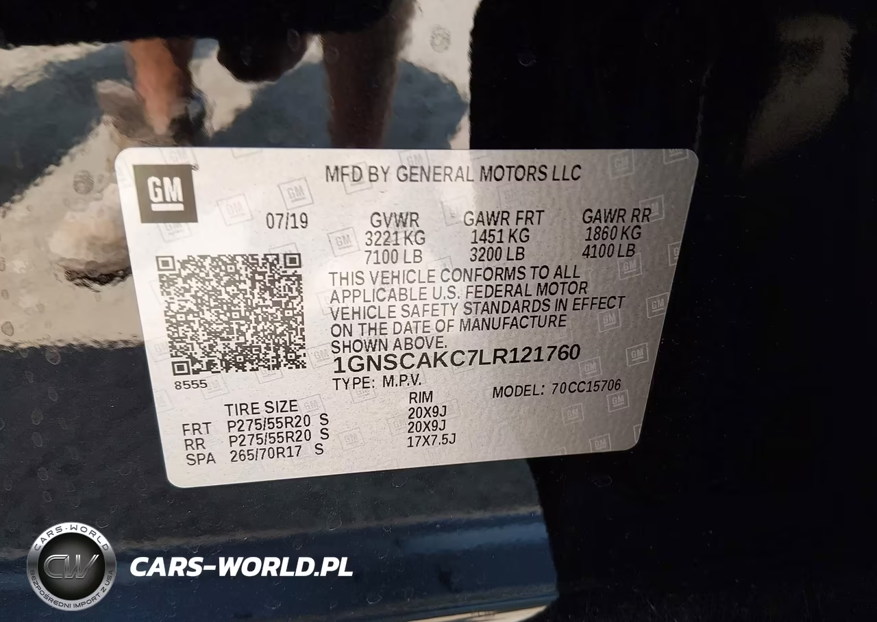2020 Chevrolet Tahoe 2Wd Ls VIN:1GNSCAKC7LR121760 - 9