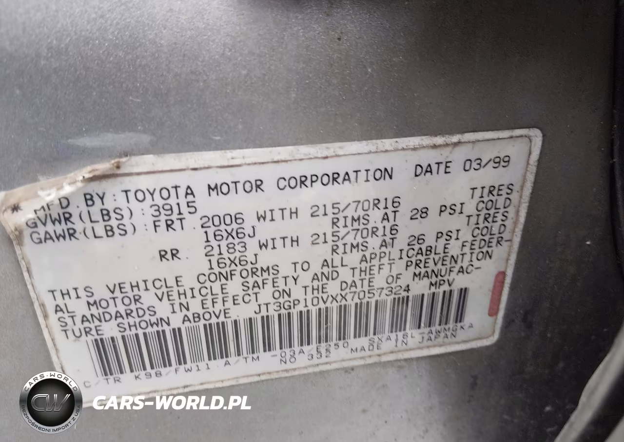 1999 Toyota Rav4 VIN:JT3GP10VXX7057324 - 9