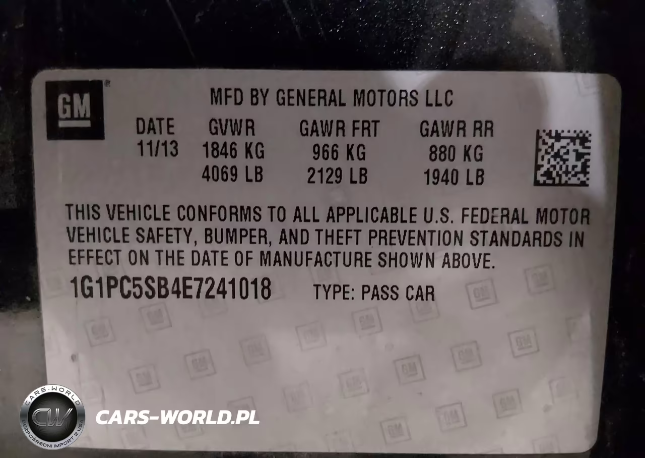 2014 Chevrolet Cruze 1Lt Auto VIN:1G1PC5SB4E7241018 - 9