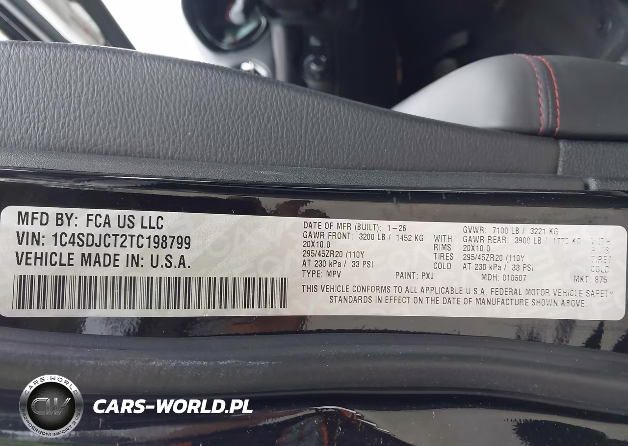 2026 Dodge Durango Gt Plus Awd Hemi V8 VIN:1C4SDJCT2TC198799 - 9