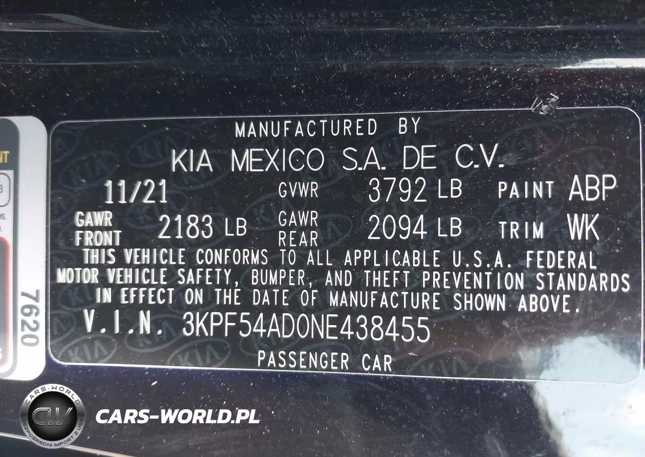 2022 Kia Forte Gt-Line VIN:3KPF54AD0NE438455 - 9