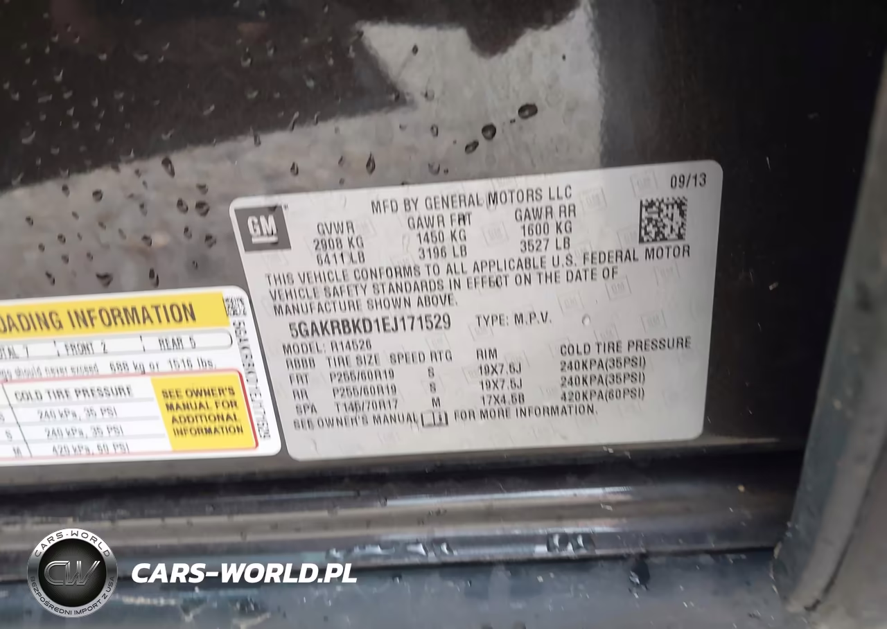 2014 Buick Enclave Leather VIN:5GAKRBKD1EJ171529 - 9