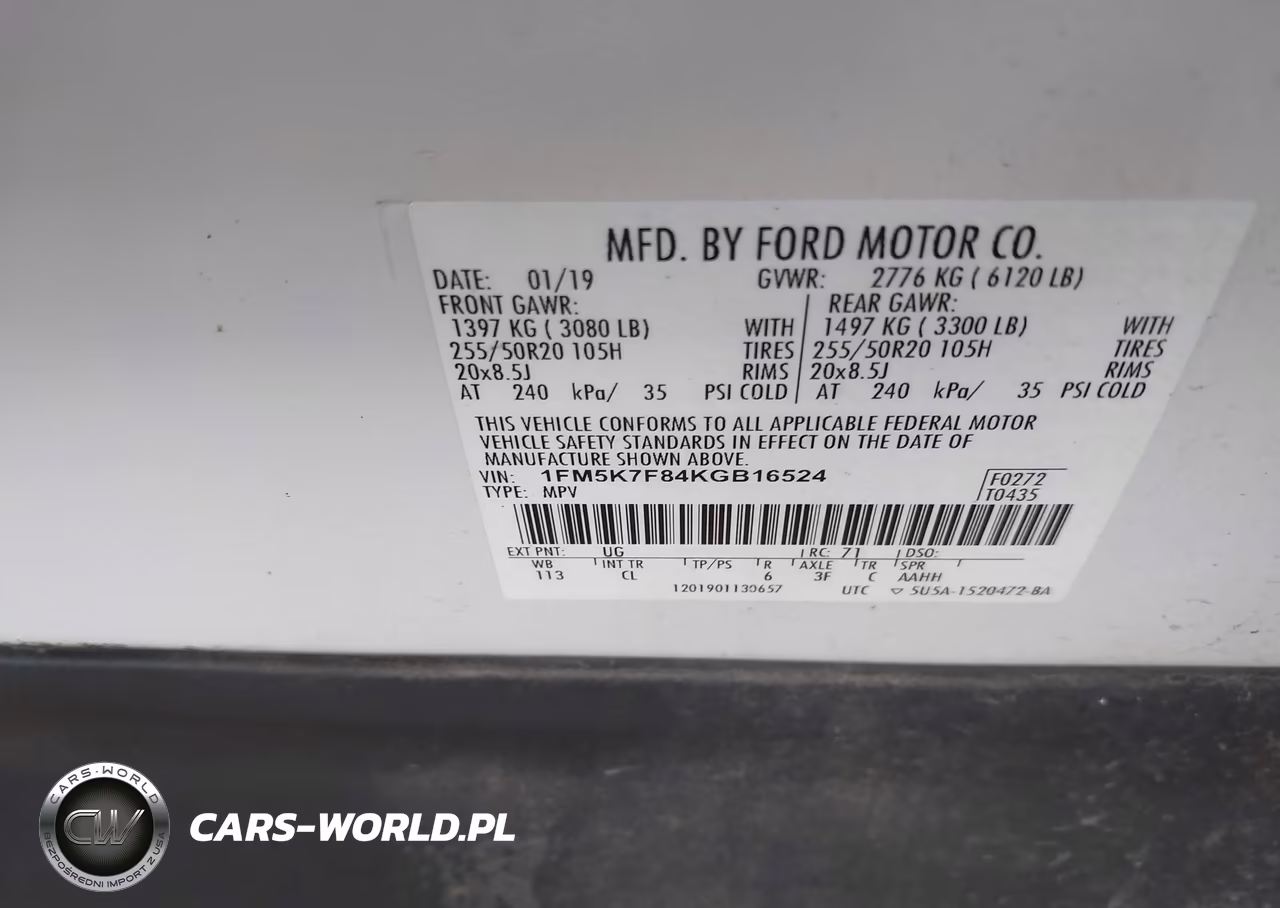 2019 Ford Explorer Limited VIN:1FM5K7F84KGB16524 - 9