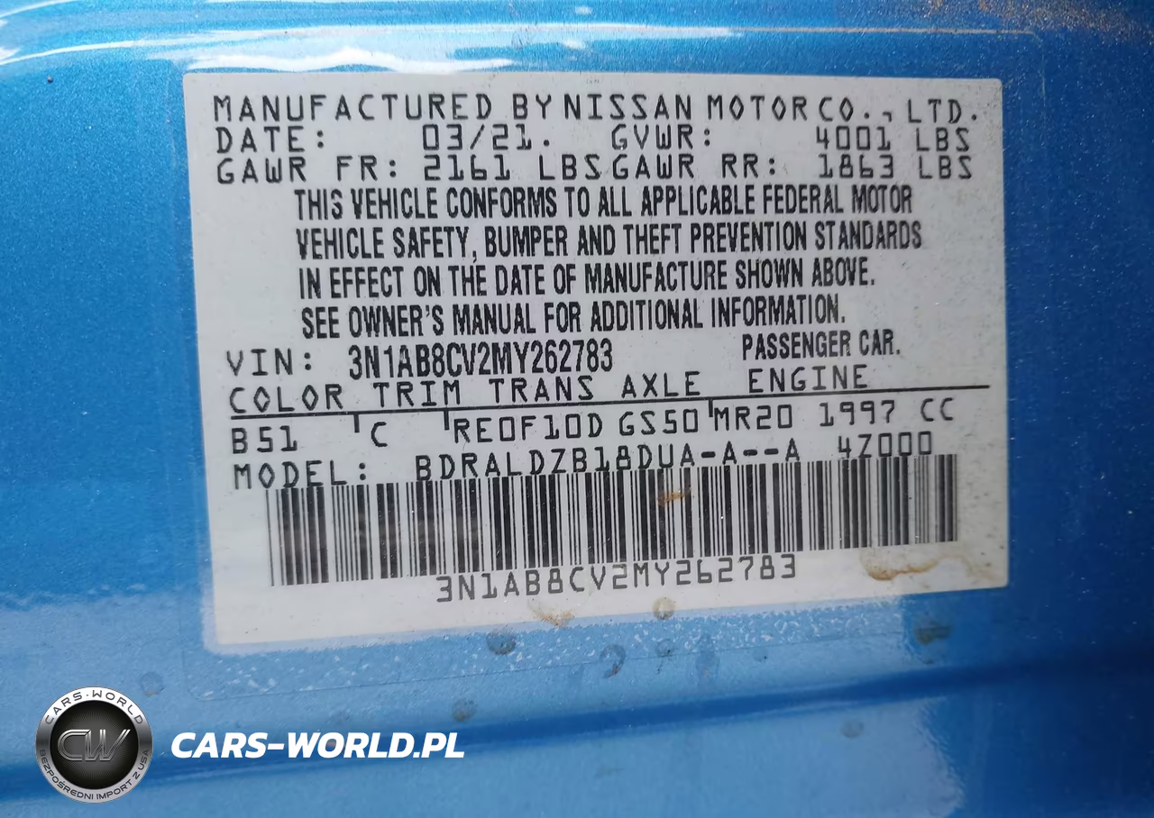 2021 Nissan Sentra Sv Xtronic Cvt VIN:3N1AB8CV2MY262783 - 9