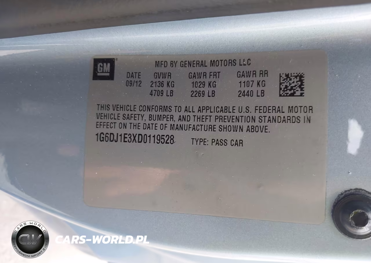 2013 Cadillac Cts Performance VIN:1G6DJ1E3XD0119528 - 9