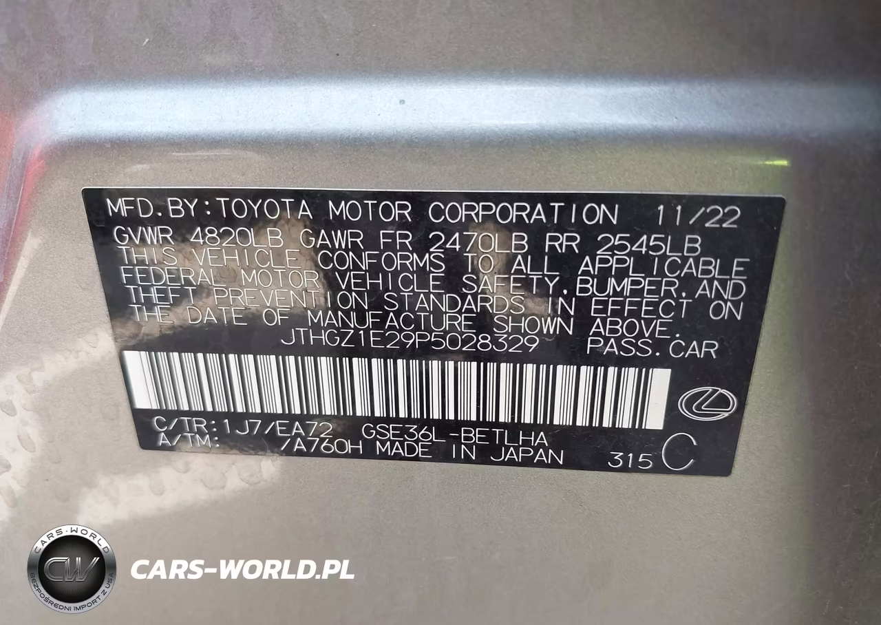 2023 Lexus Is 350 F Sport VIN:JTHGZ1E29P5028329 - 9
