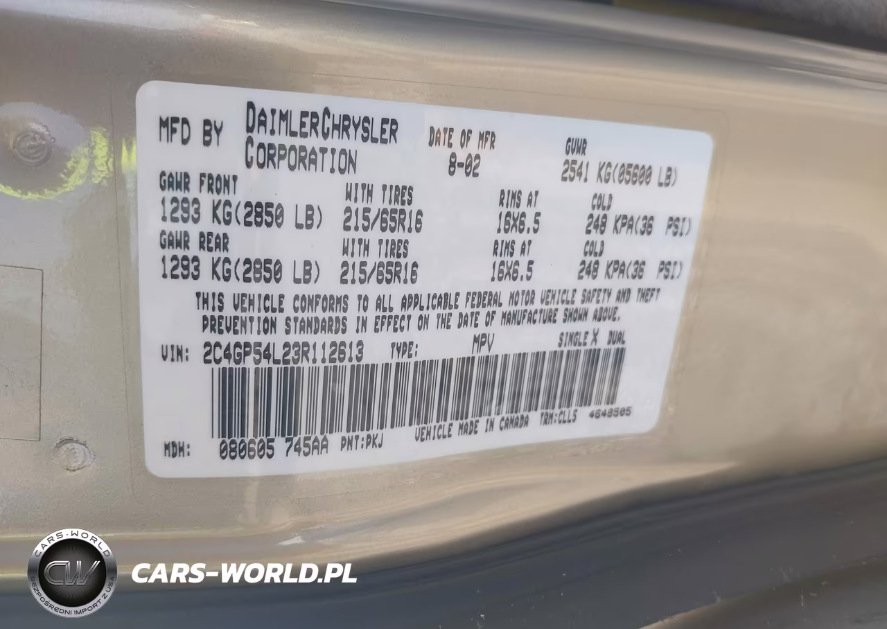 2003 Chrysler Town & Country Lxi VIN:2C4GP54L23R112613 - 9