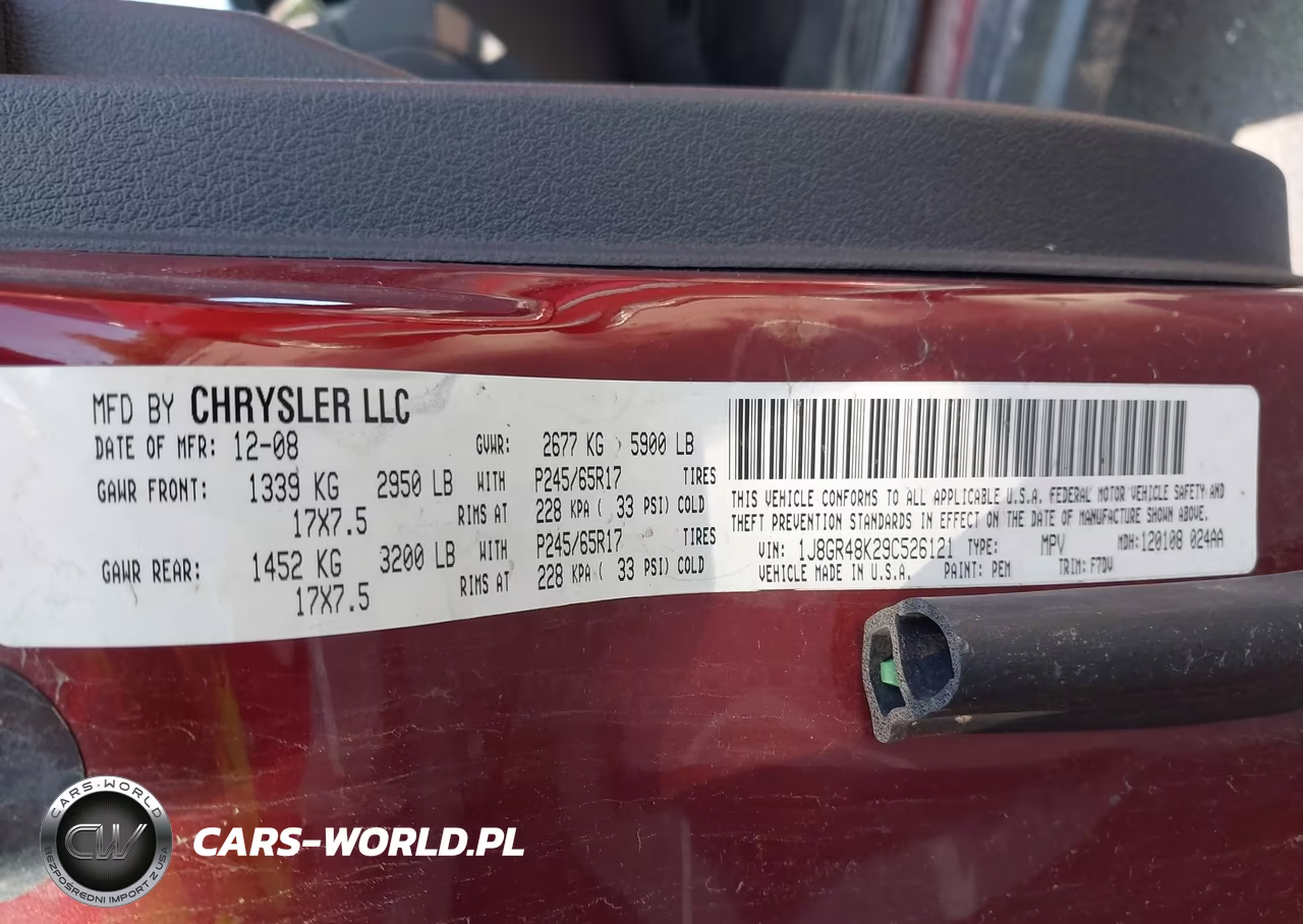 2009 Jeep Grand Cherokee Laredo VIN:1J8GR48K29C526121 - 9