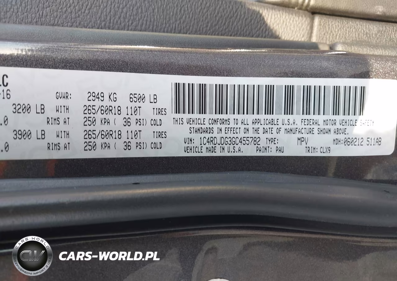 2016 Dodge Durango Limited VIN:1C4RDJDG3GC455782 - 9