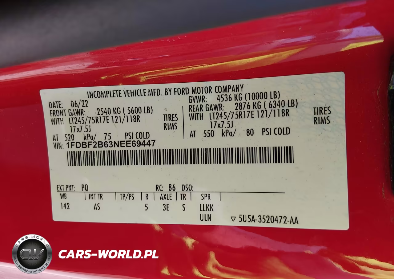 2022 Ford F-250 Xl VIN:1FDBF2B63NEE69447 - 9
