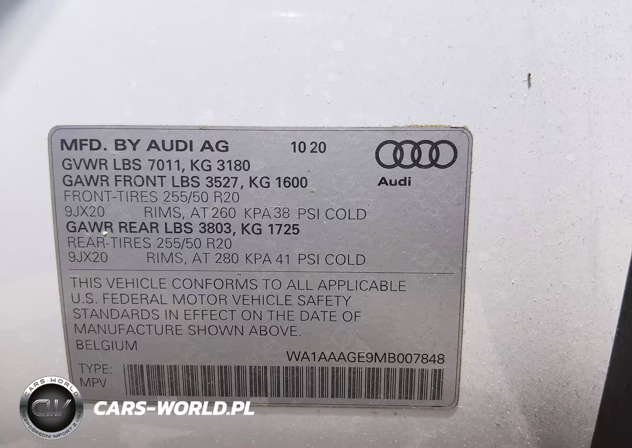 2021 Audi E-Tron Premium Quattro VIN:WA1AAAGE9MB007848 - 9