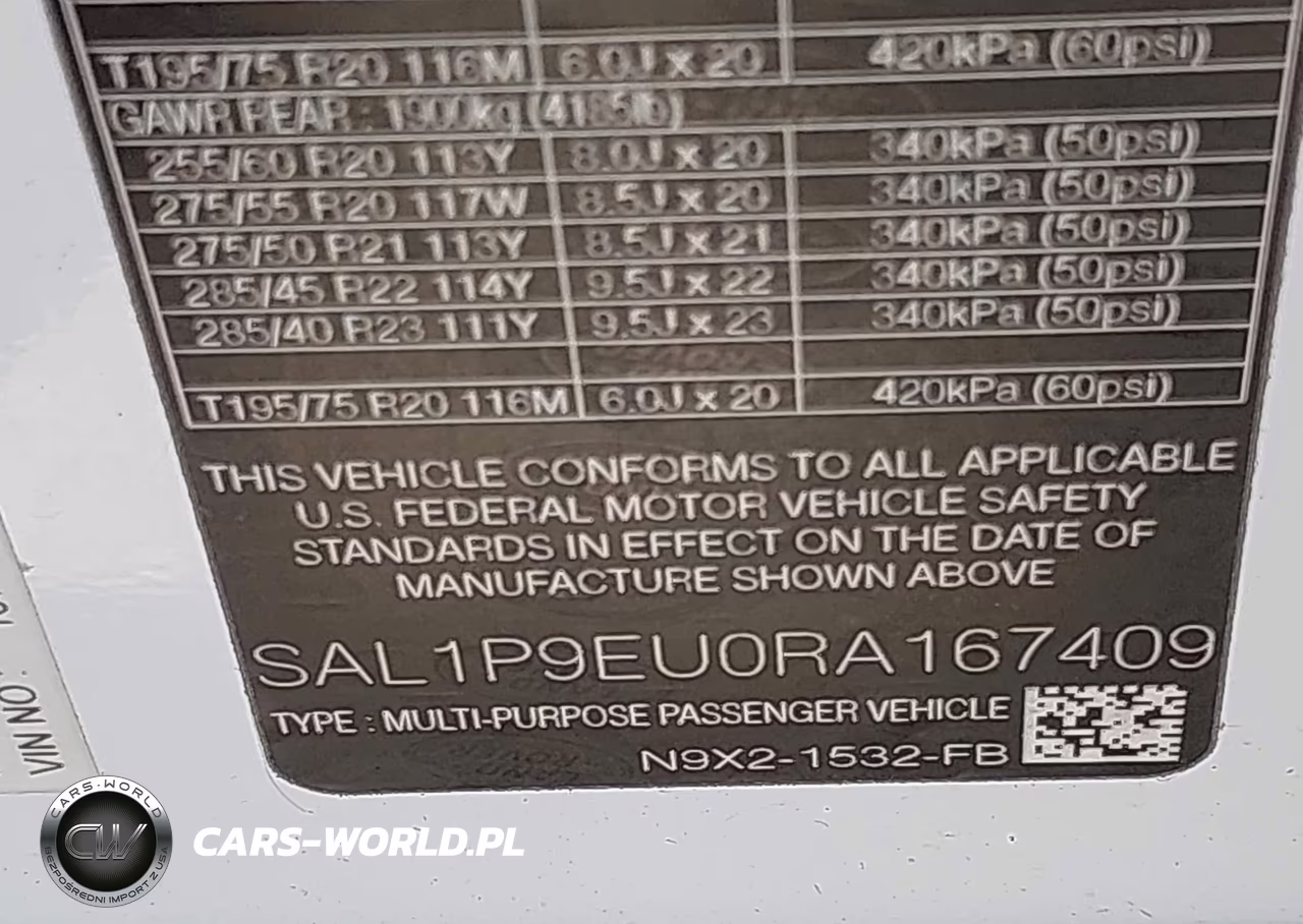 2024 Land Rover Range Rover Sport Se VIN:SAL1P9EU0RA167409 - 9