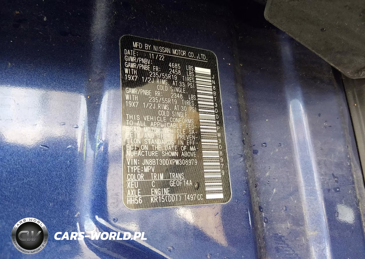 2023 Nissan Rogue Platinum Intelligent Awd VIN:JN8BT3DDXPW308979 - 8