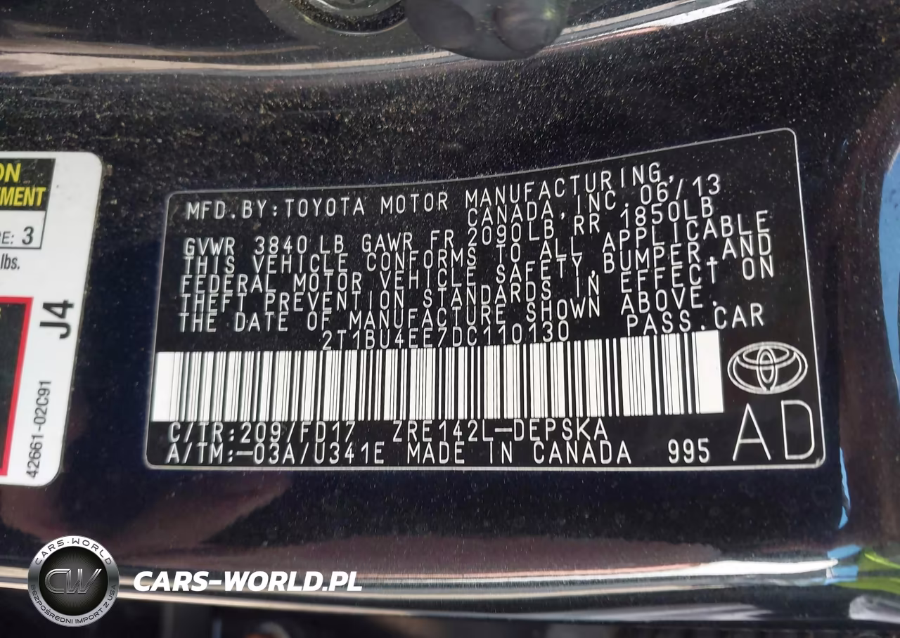 2013 Toyota Corolla S VIN:2T1BU4EE7DC110130 - 9