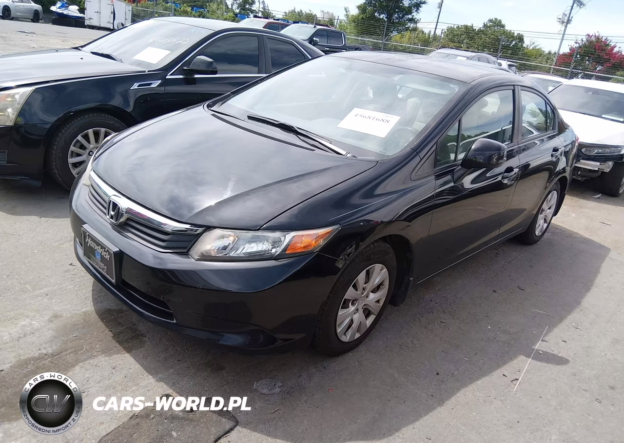 2012 Honda Civic Lx VIN:2HGFB2F51CH317564 - 2