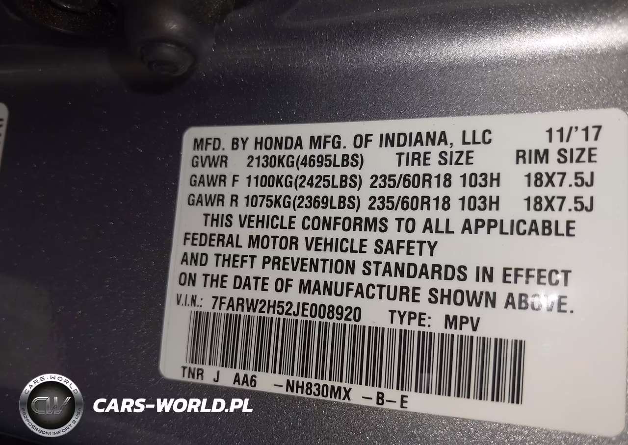 2018 Honda Cr-V Ex VIN:7FARW2H52JE008920 - 9