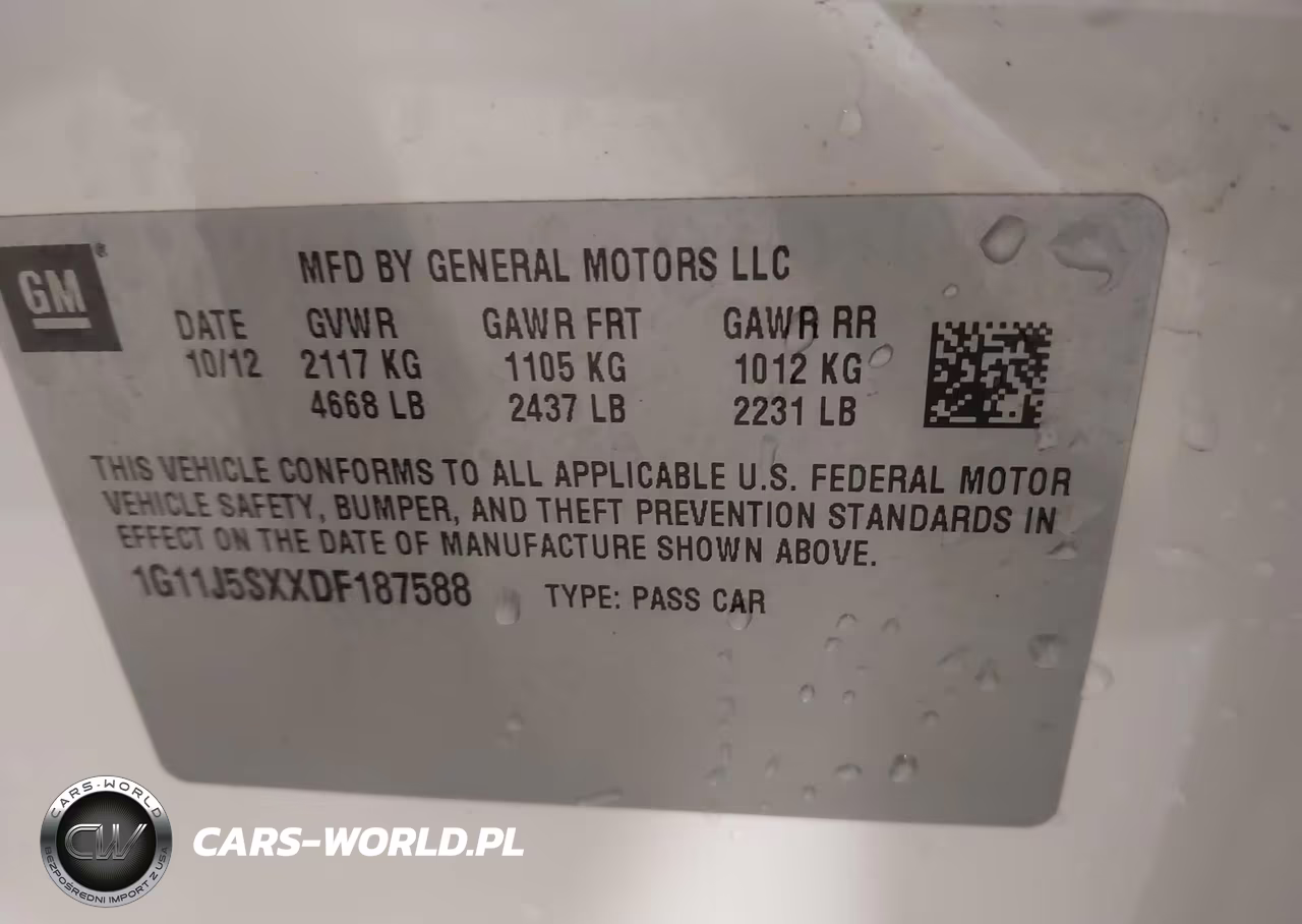 2013 Chevrolet Malibu 2Lz VIN:1G11J5SXXDF187588 - 9