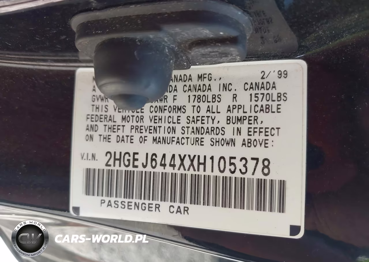 1999 Honda Civic Dx VIN:2HGEJ644XXH105378 - 9