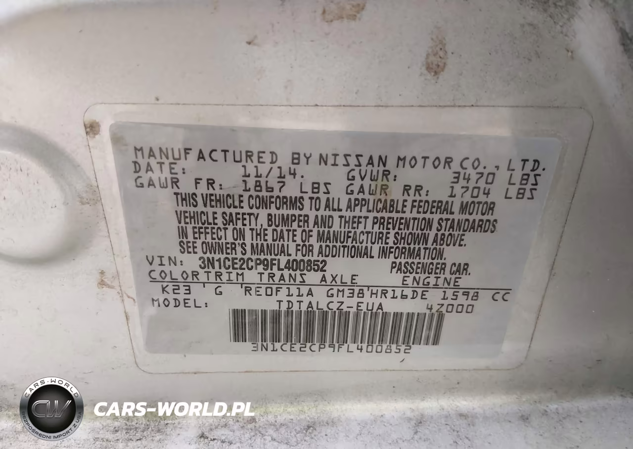 2015 Nissan Versa Note S Plus VIN:3N1CE2CP9FL400852 - 9