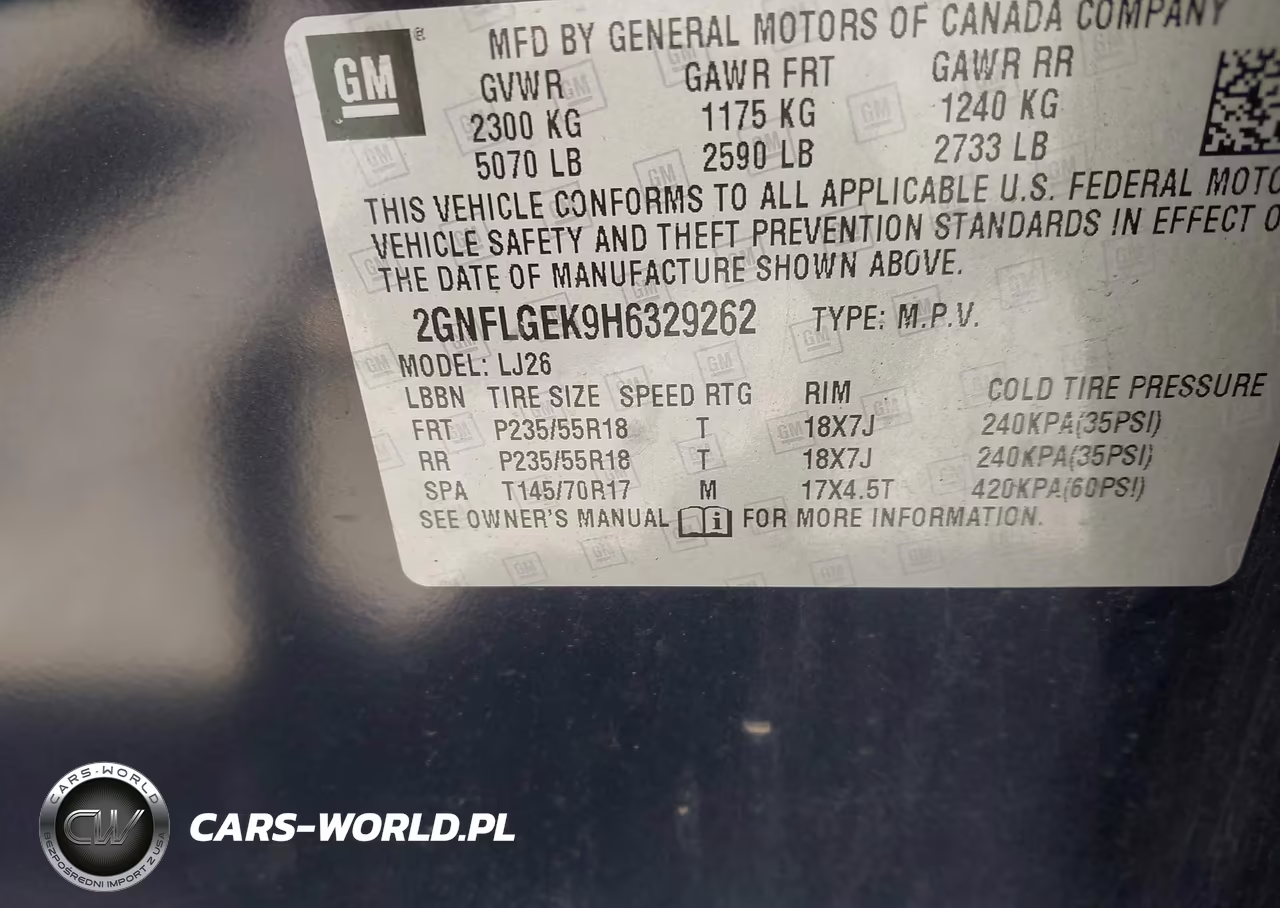 2017 Chevrolet Equinox Premier VIN:2GNFLGEK9H6329262 - 9
