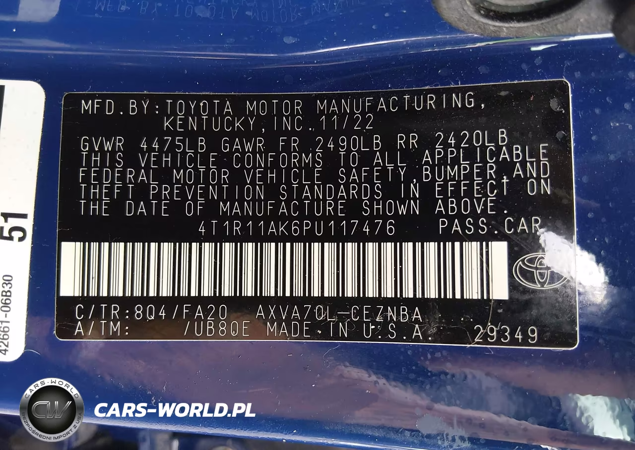 2023 Toyota Camry Le VIN:4T1R11AK6PU117476 - 9