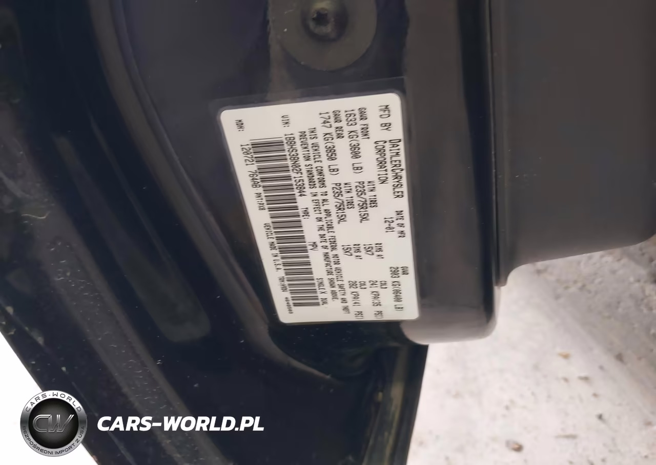 2002 Dodge Durango Sport VIN:1B8HS38N02F153844 - 9