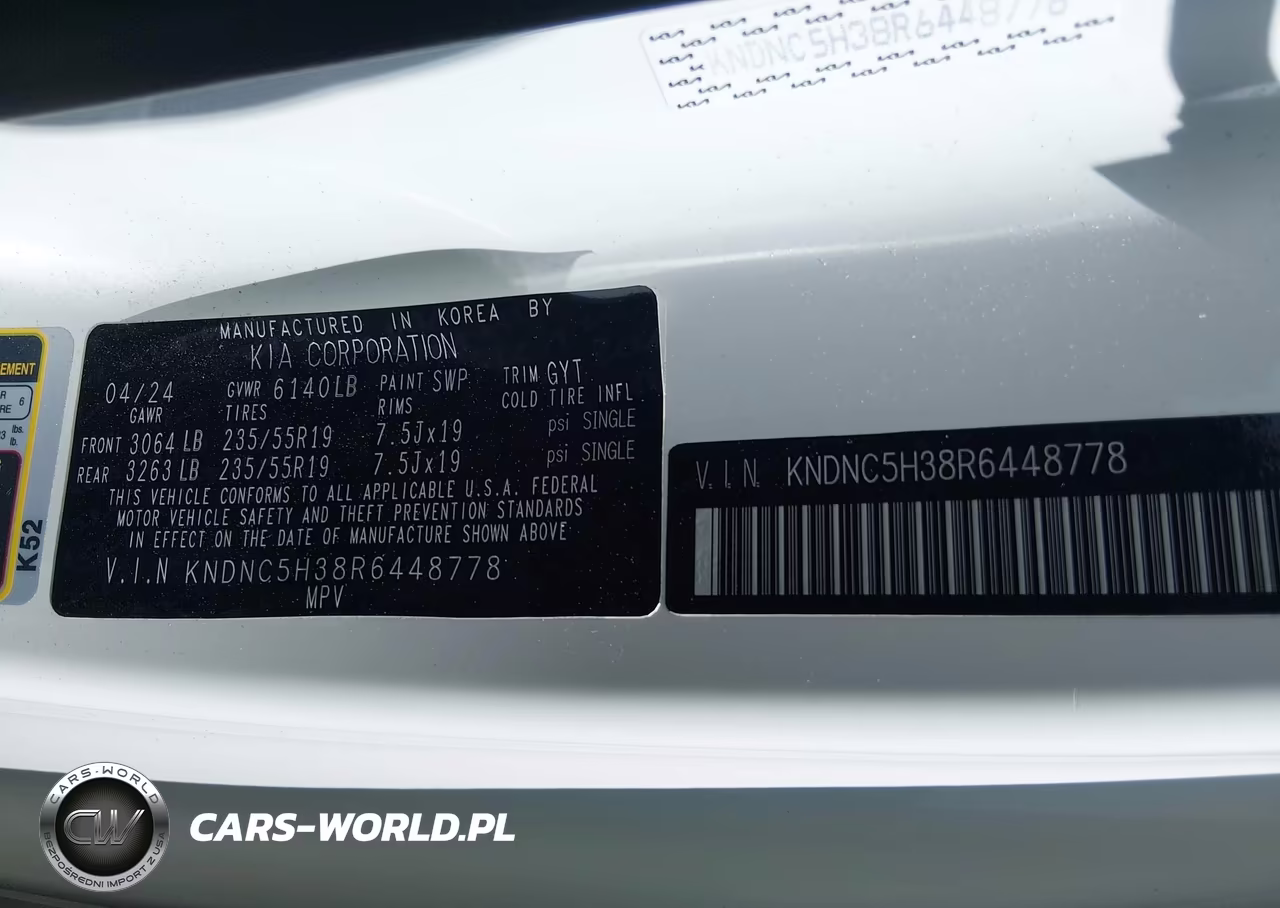 2024 Kia Carnival Mpv Ex VIN:KNDNC5H38R6448778 - 9