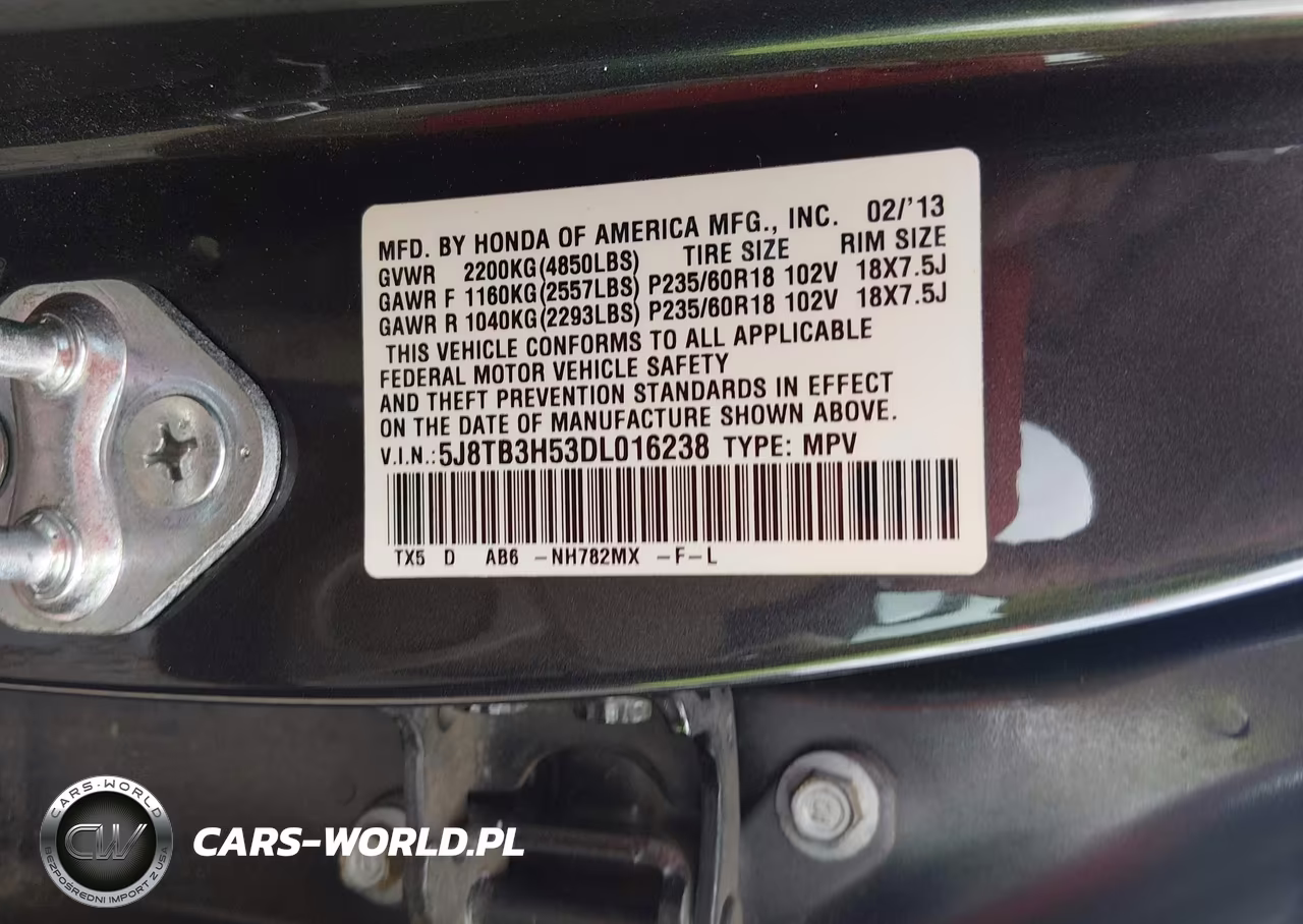 2013 Acura Rdx VIN:5J8TB3H53DL016238 - 9