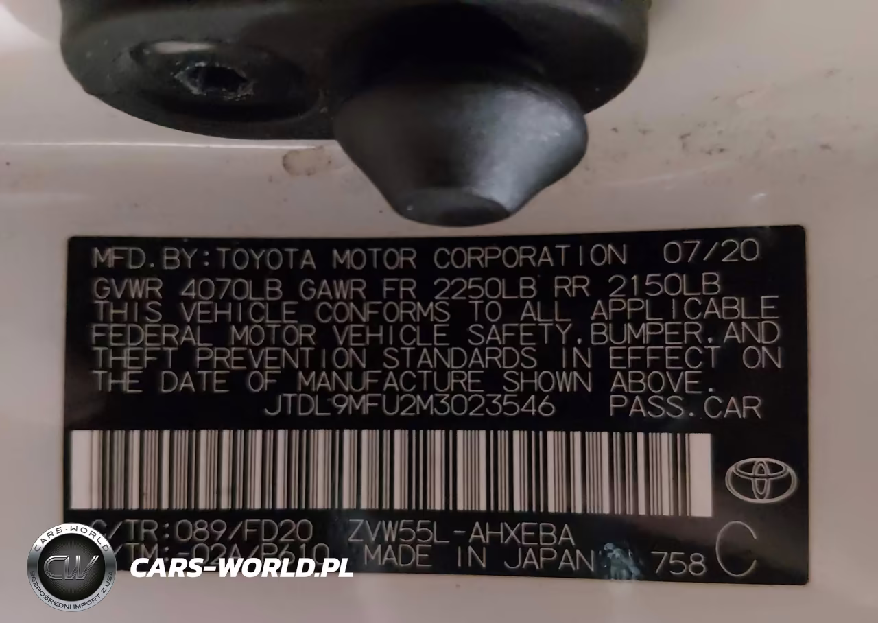 2021 Toyota Prius Le Awd-E VIN:JTDL9MFU2M3023546 - 9