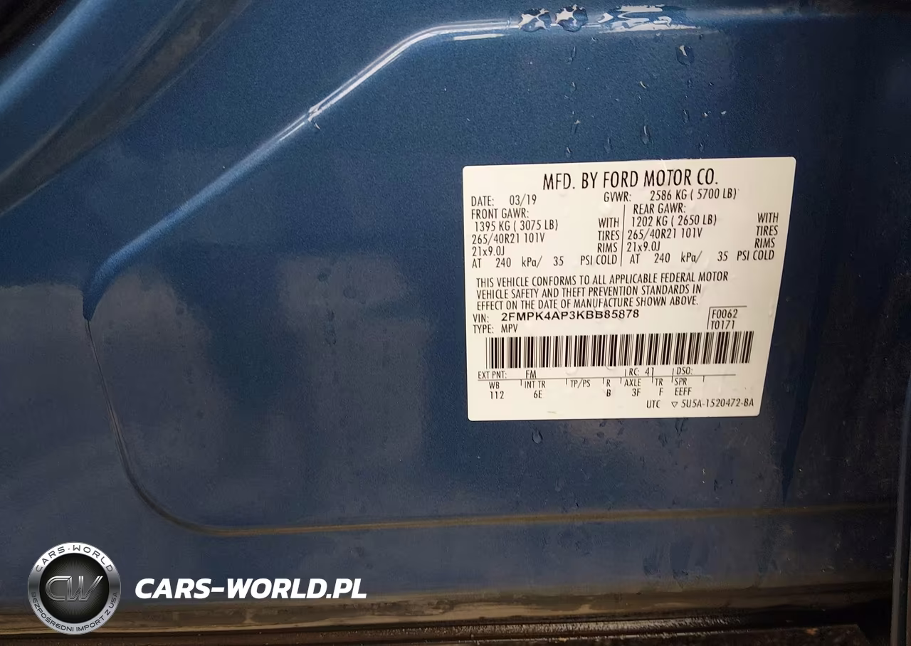 2019 Ford Edge St VIN:2FMPK4AP3KBB85878 - 9