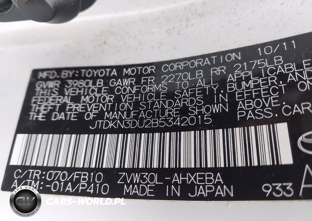 2011 Toyota Prius Three VIN:JTDKN3DU2B5342015 - 9
