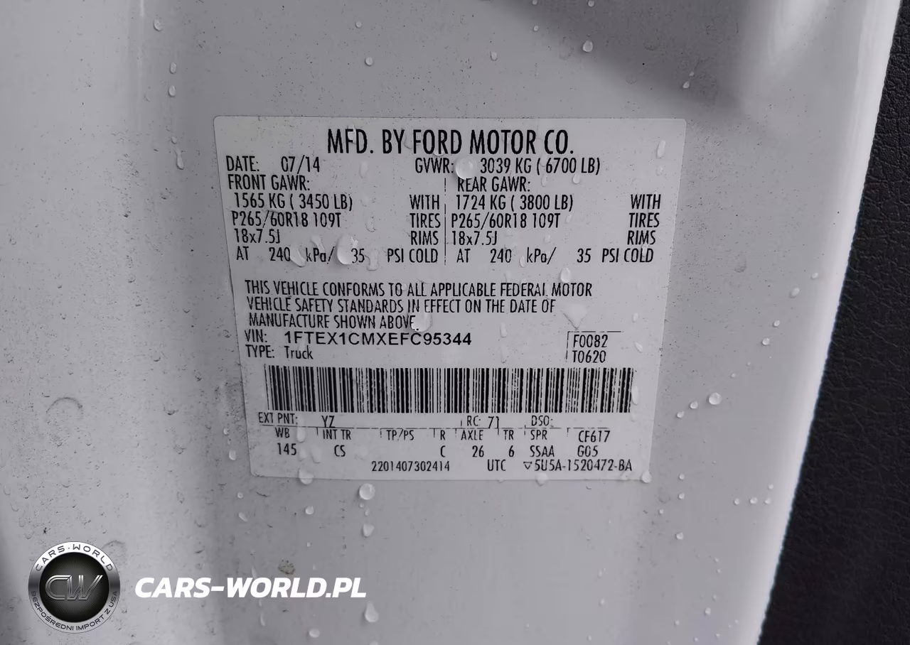 2014 Ford F-150 Stx VIN:1FTEX1CMXEFC95344 - 9