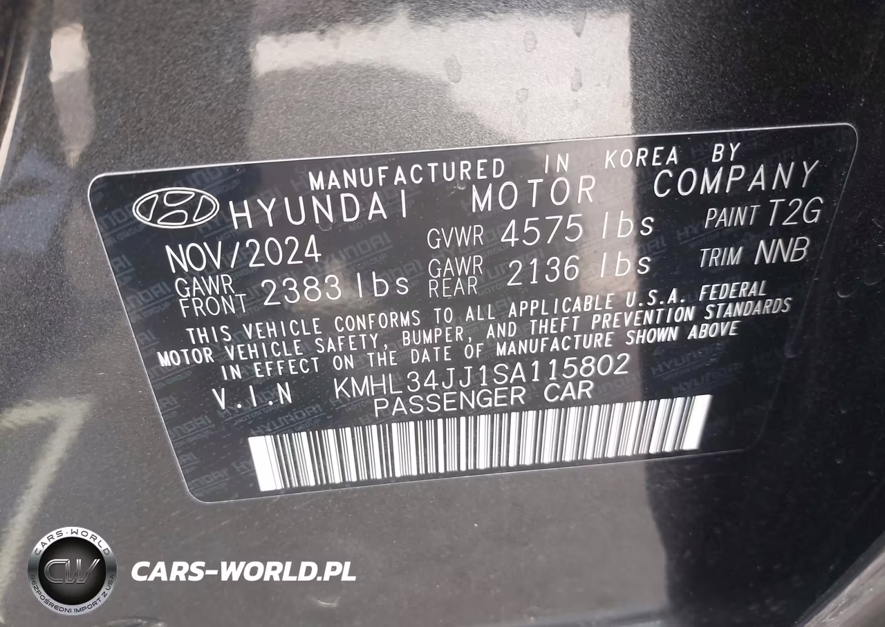 2025 Hyundai Sonata Hybrid Sel VIN:KMHL34JJ1SA115802 - 9