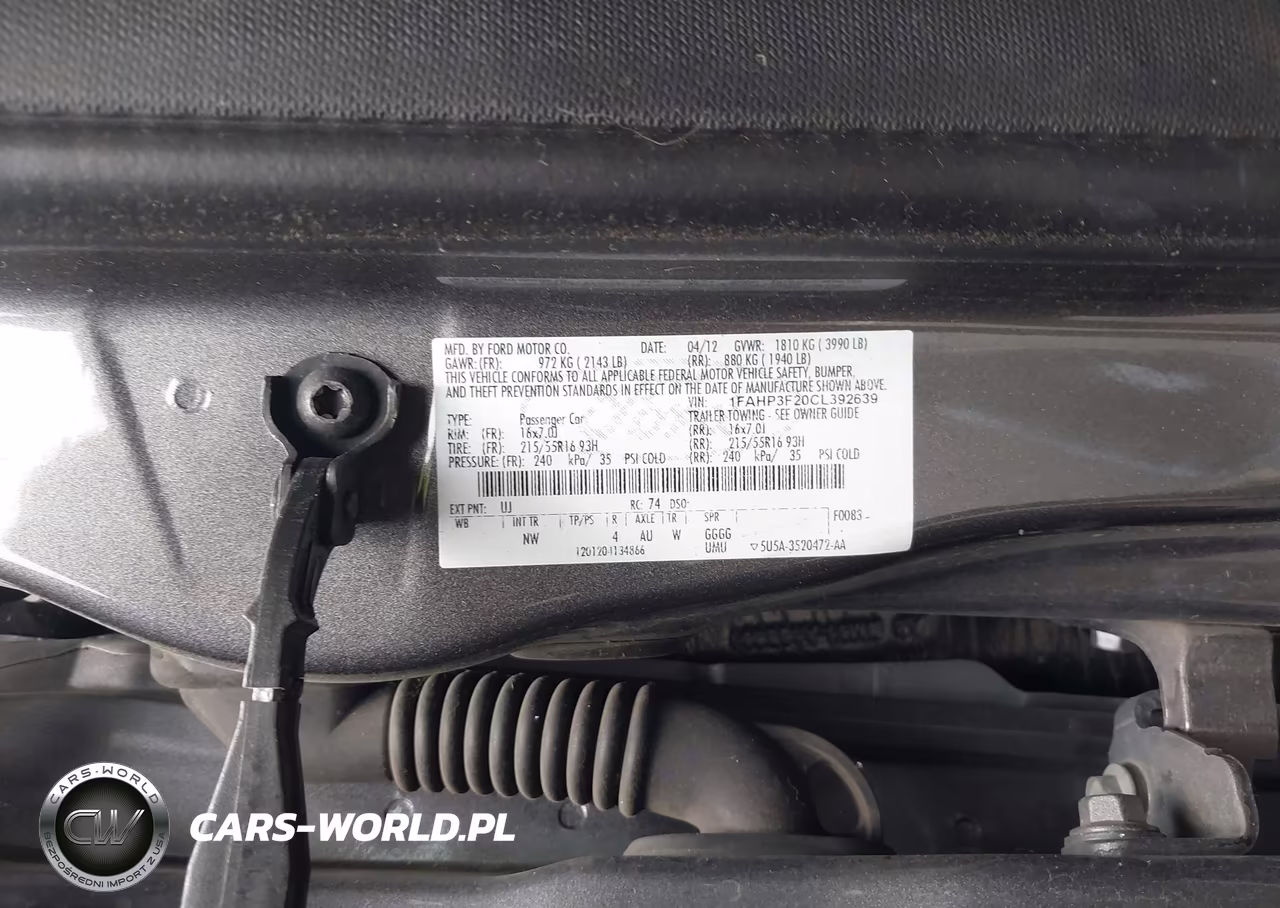 2012 Ford Focus Se VIN:1FAHP3F20CL392639 - 9