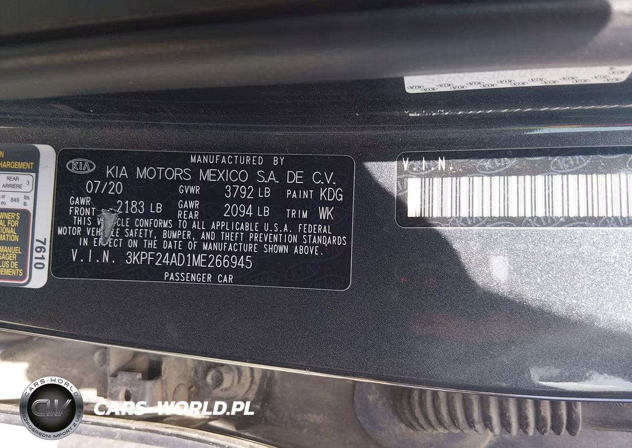 2021 Kia Forte Lxs VIN:3KPF24AD1ME266945 - 9