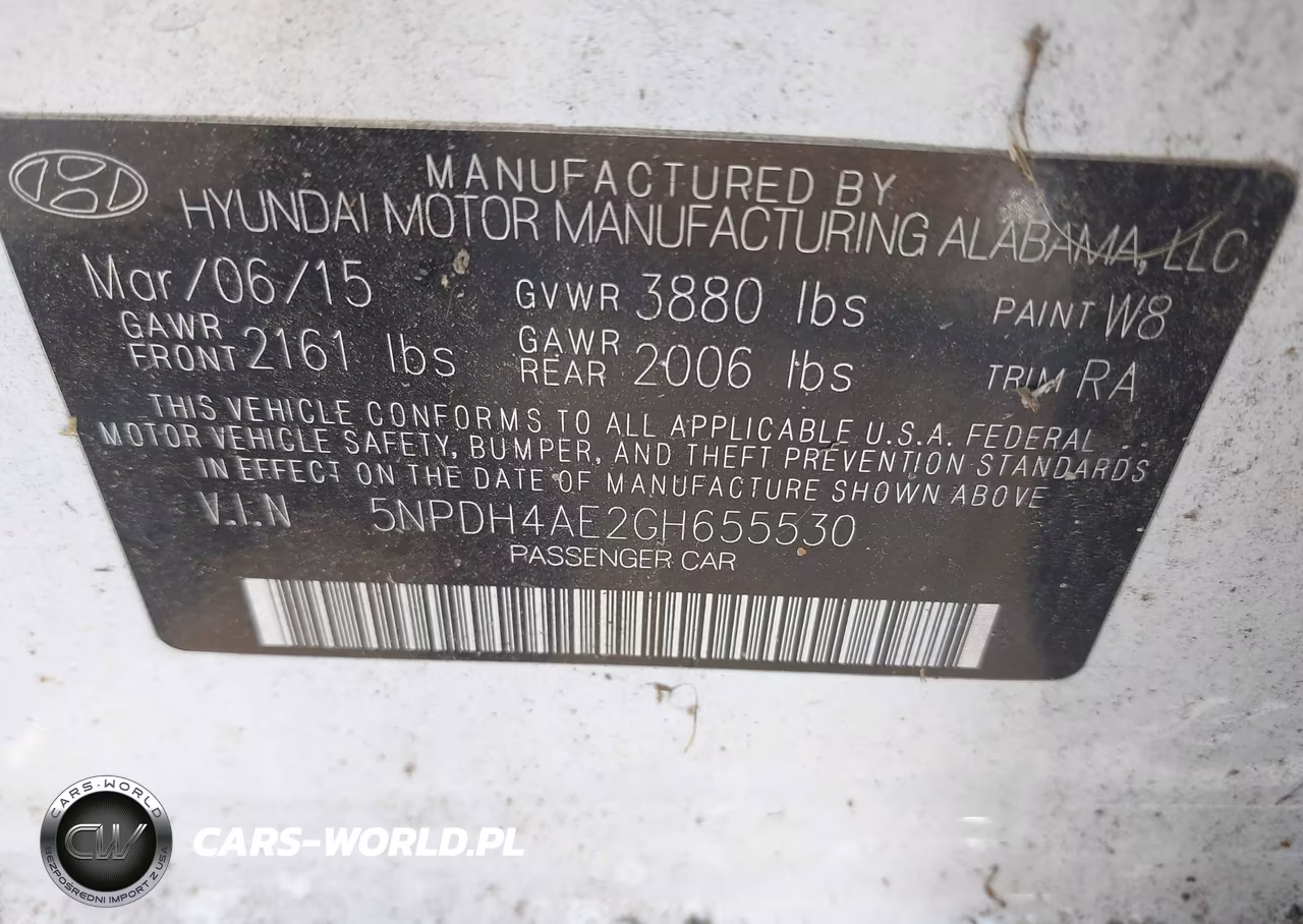 2016 Hyundai Elantra Limited VIN:5NPDH4AE2GH655530 - 9
