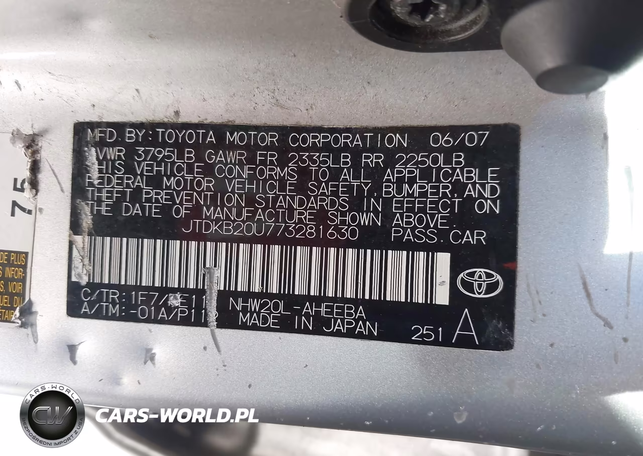 2007 Toyota Prius VIN:JTDKB20U773281630 - 9