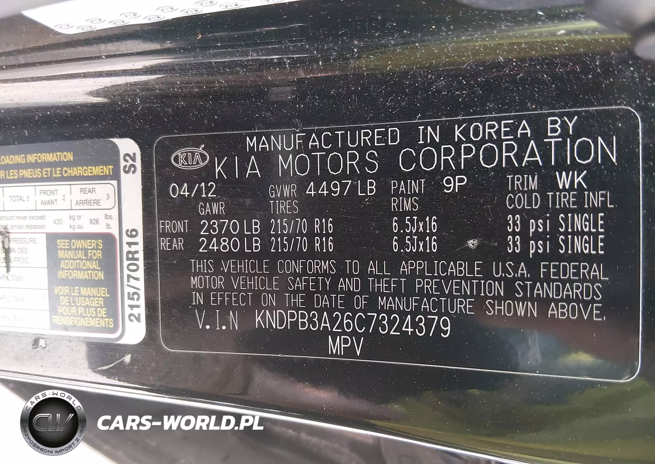 2012 Kia Sportage Lx VIN:KNDPB3A26C7324379 - 9