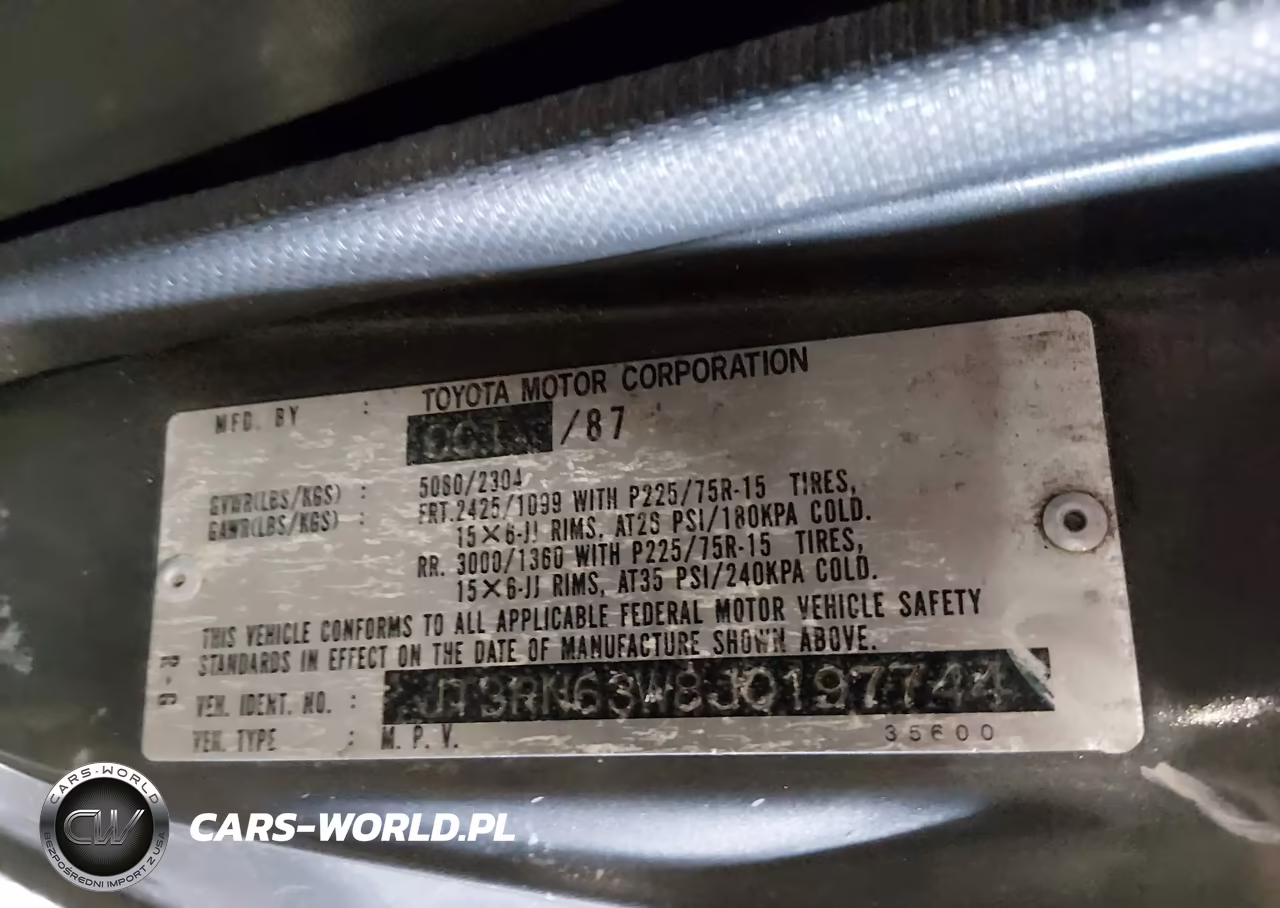1988 Toyota 4Runner Rn60 VIN:JT3RN63W8J0197744 - 9