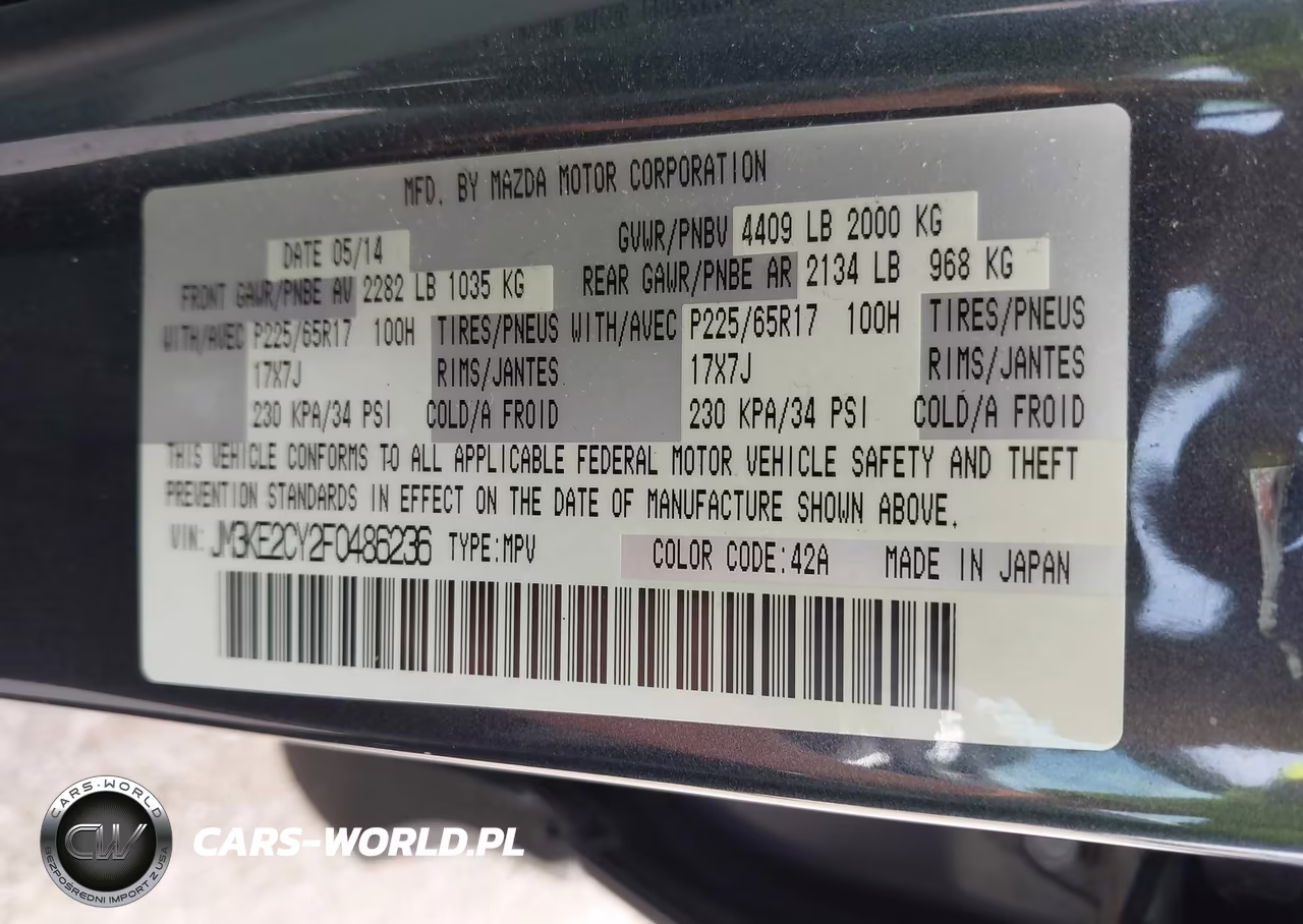 2015 Mazda Cx-5 Touring VIN:JM3KE2CY2F0486236 - 9