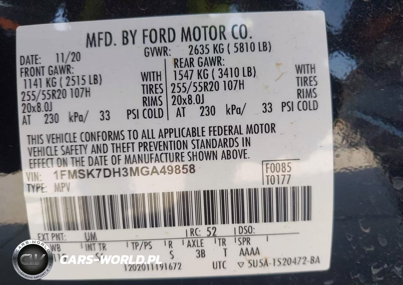 2021 Ford Explorer Xlt VIN:1FMSK7DH3MGA49858 - 9