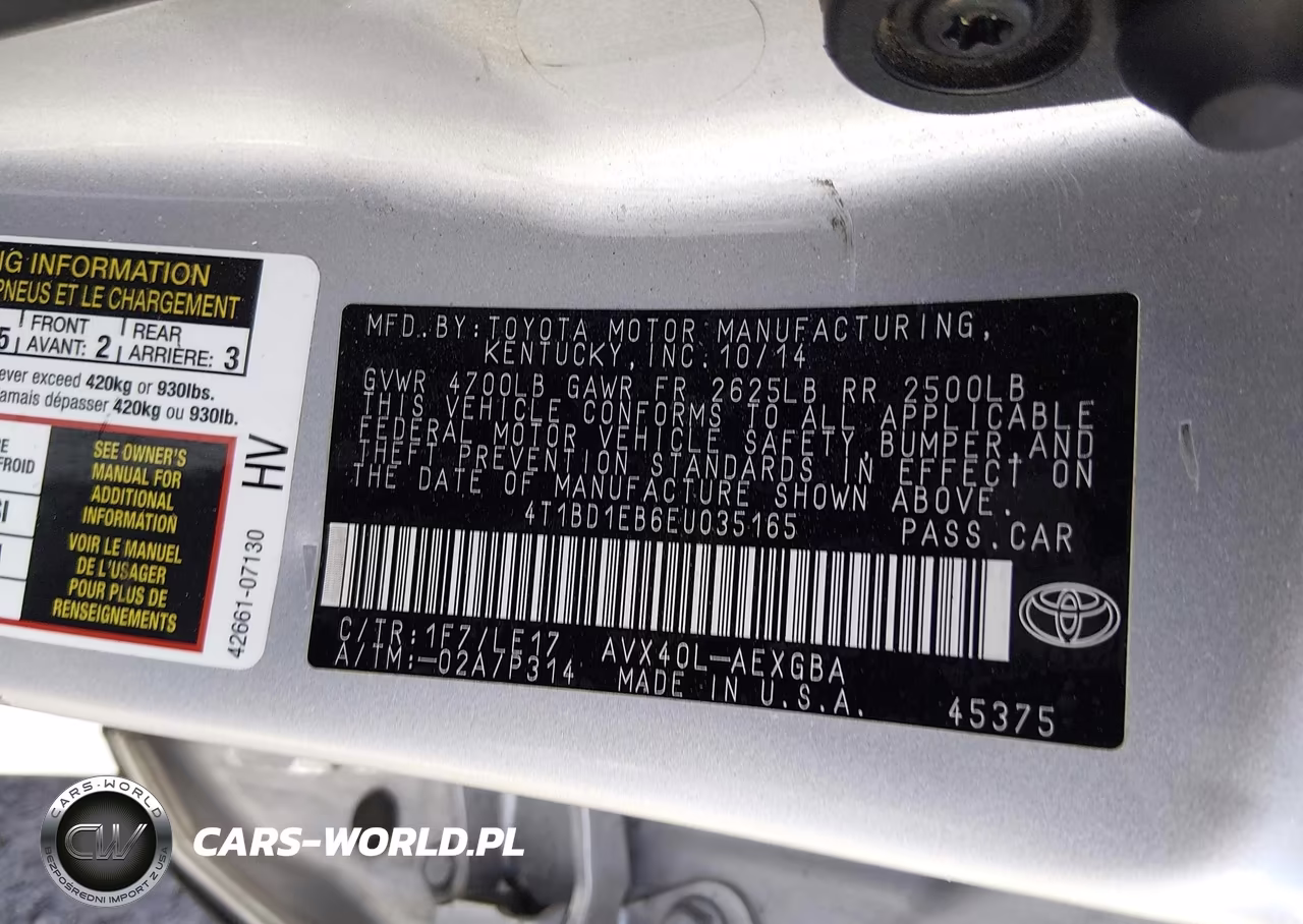 2014 Toyota Avalon Hybrid Xle Touring VIN:4T1BD1EB6EU035165 - 9