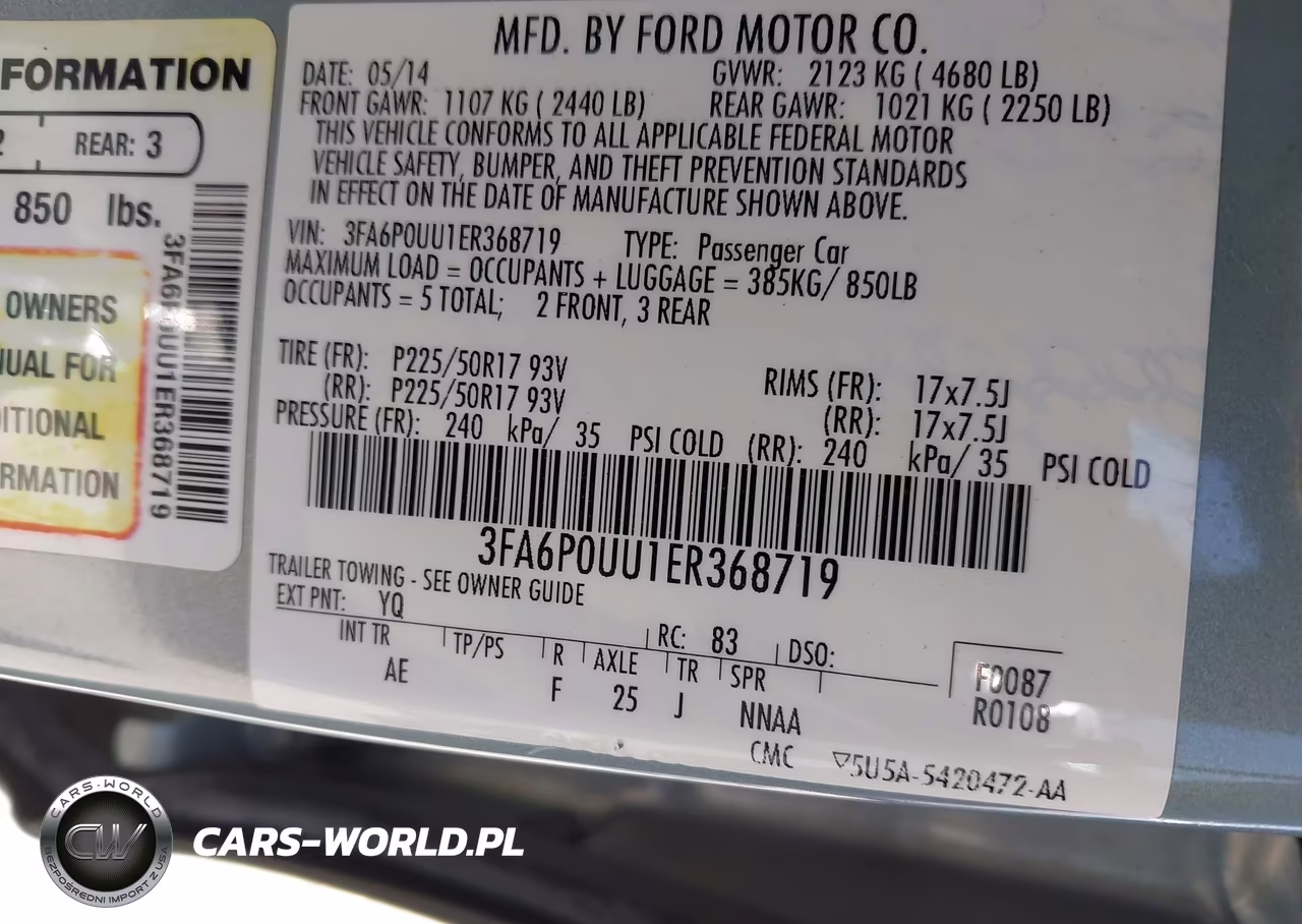 2014 Ford Fusion Hybrid S VIN:3FA6P0UU1ER368719 - 9