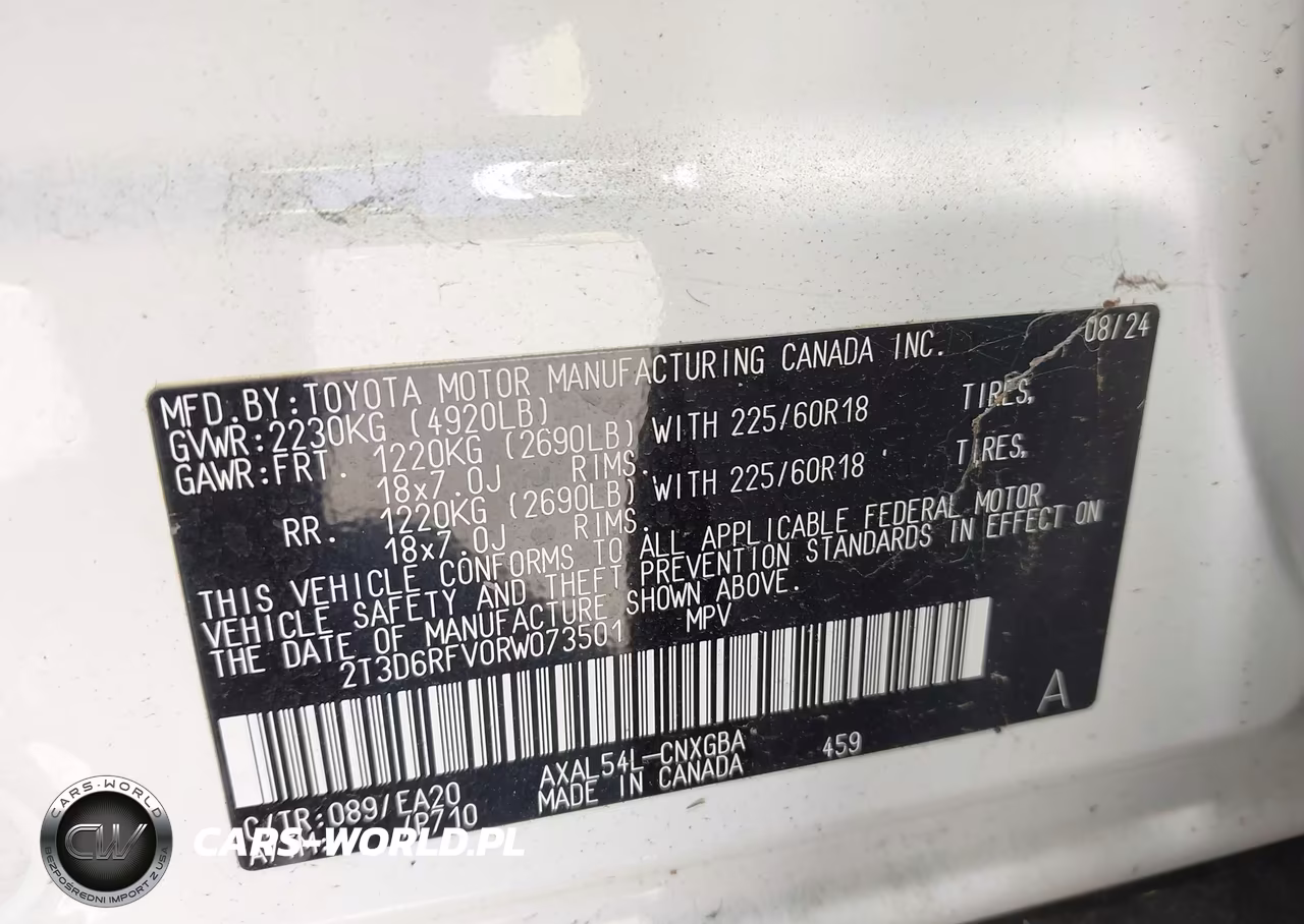 2024 Toyota Rav4 Hybrid Limited VIN:2T3D6RFV0RW073501 - 9