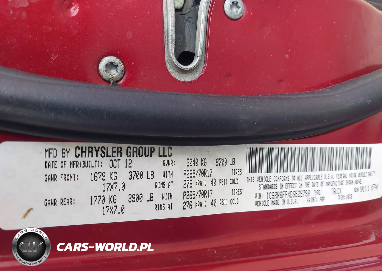 2013 Ram 1500 Tradesman VIN:1C6RR6FPXDS529798 - 9