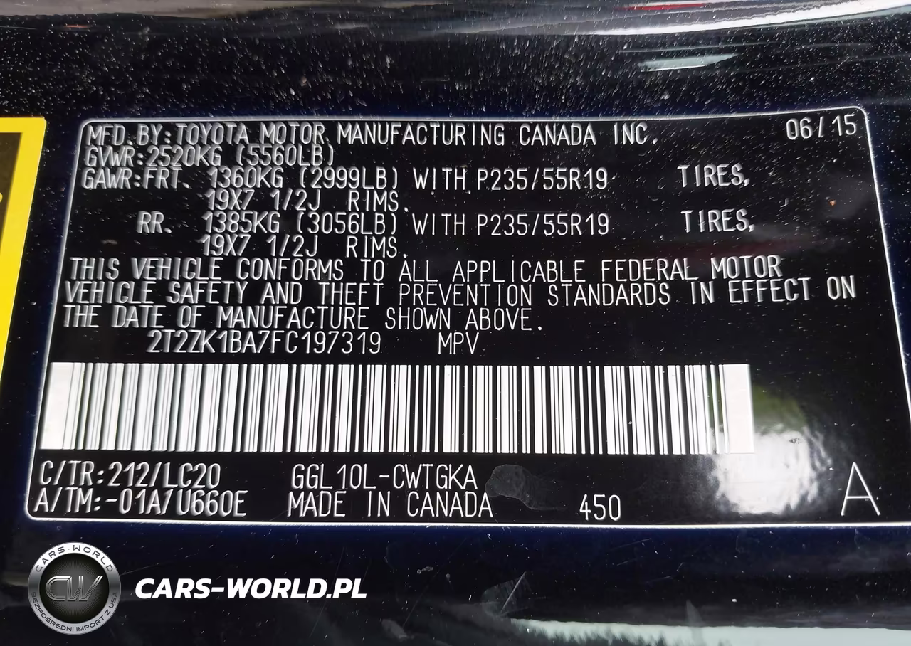 2015 Lexus Rx 350 VIN:2T2ZK1BA7FC197319 - 9